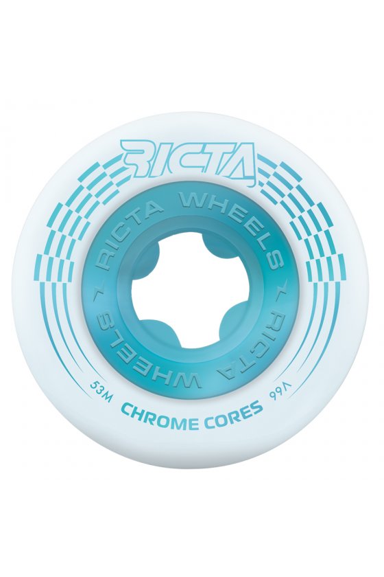Ricta - 53mm Chrome Core White Teal 99a