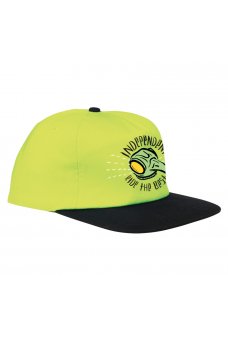 Independent - Snapback Mid Profile Hat Safety Yellow/Black